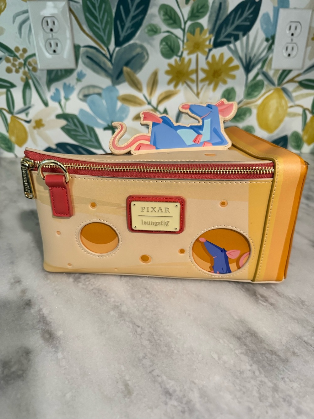 Loungefly Pixar Ratatouille Cheese Crossbody Bag